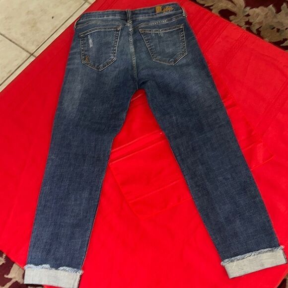 Kut from the Kloth Blue Ankle Cuffed Jeans Size 4 - Picture 7 of 10